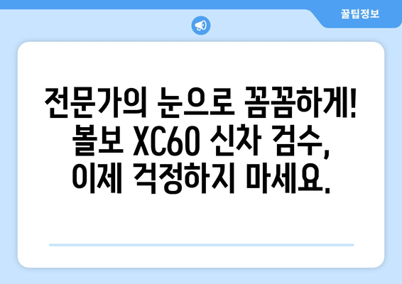 수입차 검수 어려움, 볼보 XC60 출장 신차 검수 서비스로 해결하세요! | 볼보 XC60, 신차 검수, 출장 서비스, 전문가 검수