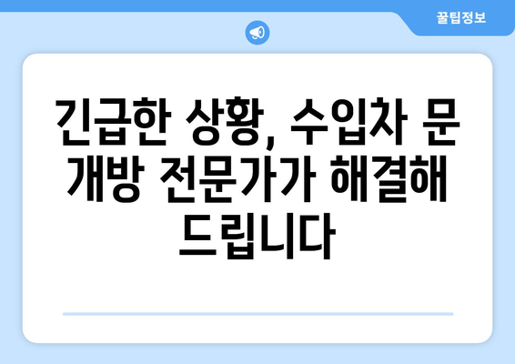 인천 출장 수입차 문 여는 서비스 전국 콜센터 안내 | 긴급 출동, 24시간, 전문가