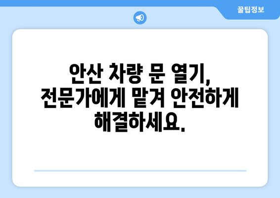 안산 차 키 분실했을 때, 어떻게 차량 문을 열 수 있을까요? | 차 키 분실, 긴급 출동, 안산 차량 문 열기, 자동차 열쇠