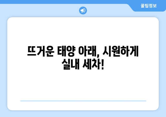 더운 날씨, 땀 흘리지 말고 집에서 실내 세차! | 출장 실내 크리닝, 편리한 세차 서비스