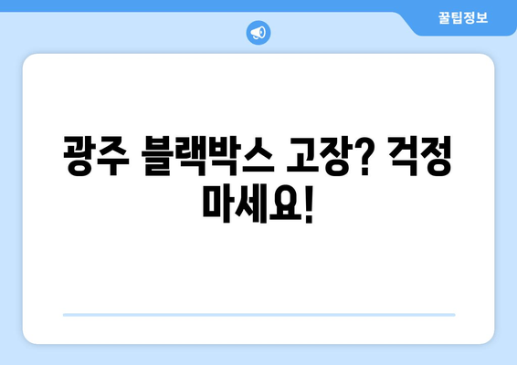 광주시 출장 블랙박스 고장 시공 비용 안내| 빠르고 정확한 서비스 | 블랙박스 수리, 출장, 가격, 견적