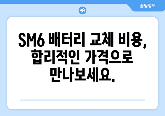 SM6 배터리 출장 교체 서비스| 편리하고 빠르게! | 자동차 배터리, 출장 교체, SM6, 배터리 교체, 배터리 방전