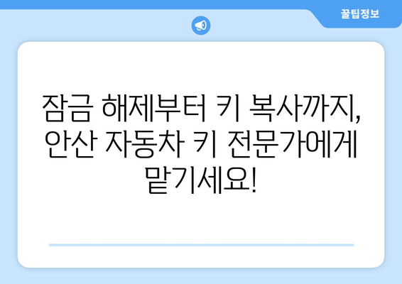 안산 자동차 키 분실? 출장 복사 서비스로 빠르고 편리하게 해결하세요! | 안산 자동차키, 24시간 출장, 긴급 복사, 잠금 해제