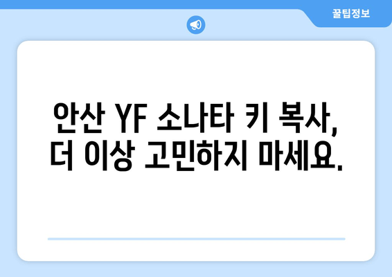 안산 YF 소나타 자동차 키 분실? 출장 복사 서비스 이용 가이드 | 안산, YF 소나타, 키 분실, 자동차 키 복사, 출장 서비스