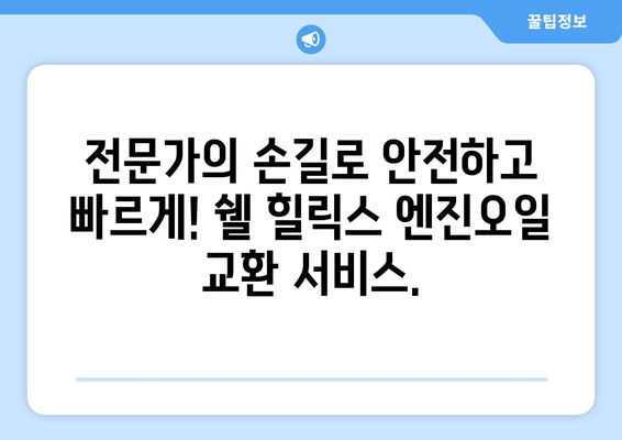 쉘 힐릭스 출장 엔진오일 교환 서비스| 편리하고 빠르게! | 쉘 힐릭스, 엔진오일 교환, 출장 서비스, 자동차 정비