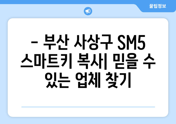 부산 사상구 SM5 스마트키 복사, 출장 차키 서비스 가격 비교 | SM5 스마트키 복사 비용, 차키 분실, 긴급 출동