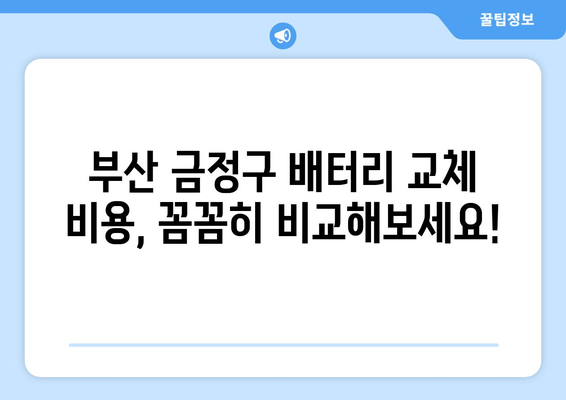 부산 금정구 배터리 방전? 출장 교체 비용 & 안내 | 배터리 교체, 출장 서비스, 가격 비교