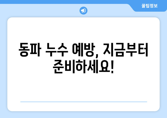 경기 광주 동파이프 누수, 차단부터 보수까지! 실제 사례 공개 | 동파, 누수, 해결, 전문가