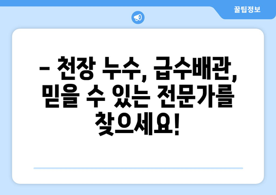 천장 누수, 걱정 마세요! 급수배관 보수 & 누수 차단 출장 용접 전문 | 천장 누수, 급수배관, 보수, 누수 차단, 출장 용접