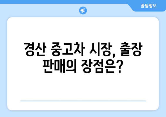 경산 중고차 출장 판매, 경비는 얼마나 들까요? | 출장 판매 비용, 경산 중고차 시장, 판매 가이드