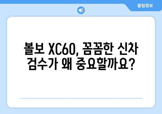 볼보 XC60 수입차 출장 신차 검수, 놓치지 말아야 할 애로사항 | 신차검수, 출장검수, 볼보 XC60, 수입차