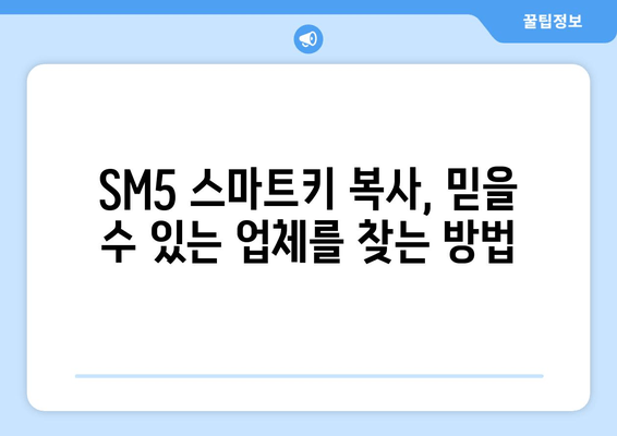 SM5 스마트키 복사 비용| 사상구 차키 출장 서비스 비교 가이드 | 부산, 자동차키, 긴급 출동, 24시간