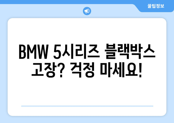 BMW 5시리즈 블랙박스 고장? 광주 출장 시공으로 해결하세요! | 블랙박스 수리, 출장 설치, 전문 업체