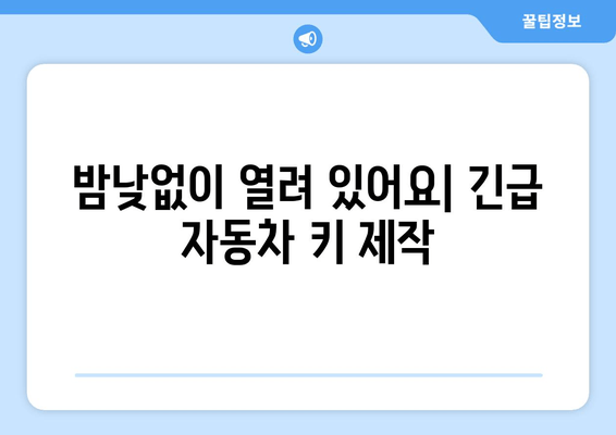 인천 자동차 키 분실? 걱정 마세요! 24시간 출장 서비스 | 인천, 자동차 키, 분실, 출장, 긴급, 24시간