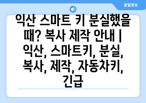 익산 스마트 키 분실했을 때? 복사 제작 안내 | 익산, 스마트키, 분실, 복사, 제작, 자동차키, 긴급