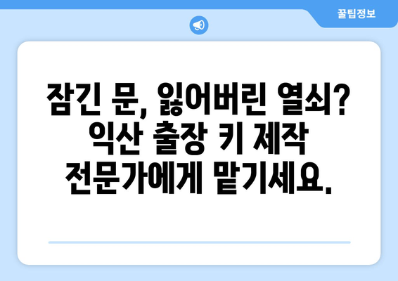 익산 출장 키 제작 비용 안내| 빠르고 안전한 긴급 출동 서비스 | 익산, 열쇠, 잠금, 긴급, 출장, 비용, 가격