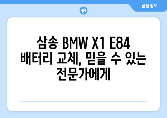 BMW X1 E84 배터리 교체, 덕양구 삼송 출장 밧데리 서비스| 빠르고 안전하게! | 배터리 교체, 출장 서비스, 자동차 배터리