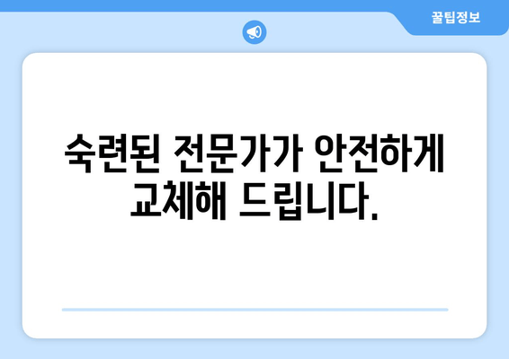 덕양구 배터리 교체 출장 지원 | 빠르고 안전한 배터리 교체, 전문가에게 맡겨보세요!