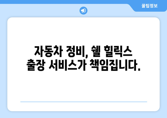 쉘 힐릭스 엔진오일, 출장 교환 서비스로 편리하게! | 자동차 정비, 출장 서비스, 쉘 힐릭스 엔진오일