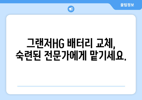 그랜저HG 배터리 출장 교체| 빠르고 안전하게 해결하세요 | 자동차 배터리 교체, 출장 서비스, 그랜저HG 배터리