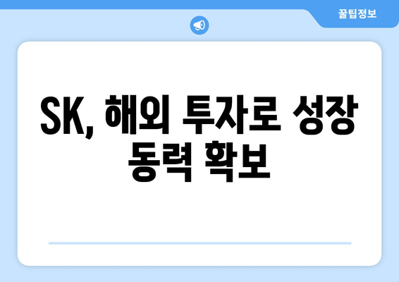 최태원 회장의 "광폭 출장" | 글로벌 비즈니스를 잡아라! | SK, 해외 투자, 성장 전략