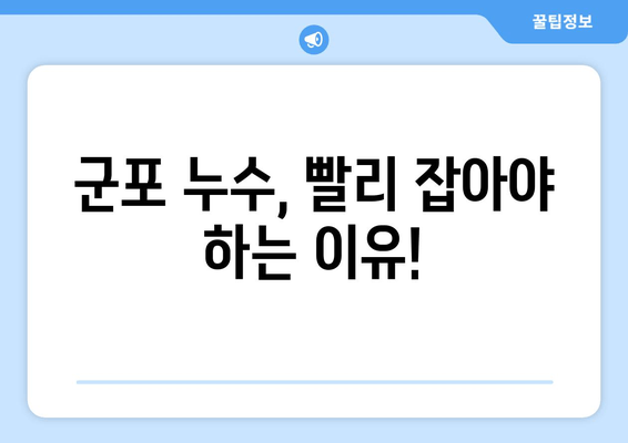 군포 급수배관 누수 차단| 생활 편의 향상을 위한 완벽 가이드 | 누수, 급수, 배관, 수리, 군포