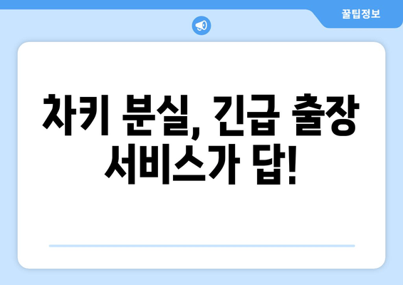 차키 출장 서비스, 추가 복사 비용 얼마나? | 차키 제작 비용, 출장비, 예상 비용, 비교 견적