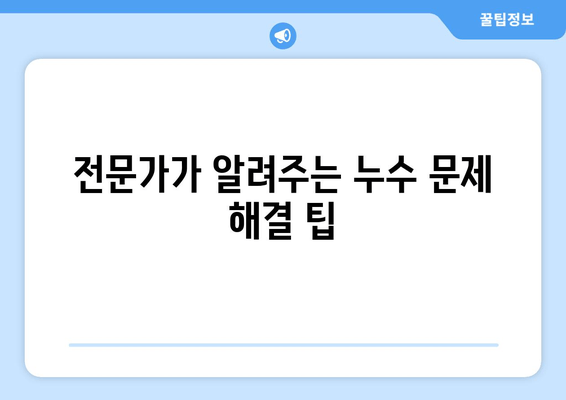 동작구 노후 냉수관 누수 보수 현장 공개| 문제 해결 과정과 전문가 조언 | 누수, 냉수관, 보수, 현장