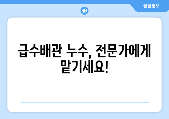 경기광주 동파이프 급수배관 누수 차단!  전문 보수 업체 찾기 | 누수, 급수, 배관, 동파, 수리,  경기광주