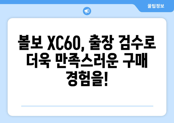 볼보 XC60 수입차 출장 검수, 숨겨진 문제점 찾는 팁 | 수입차 검수, 출장 검수, 볼보 XC60