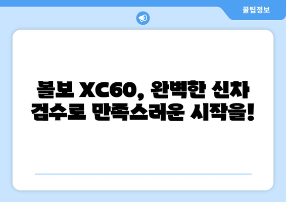 수입차 검수 어려움, 볼보 XC60 출장 신차 검수 서비스로 해결하세요! | 볼보 XC60, 신차 검수, 출장 서비스, 전문가 검수