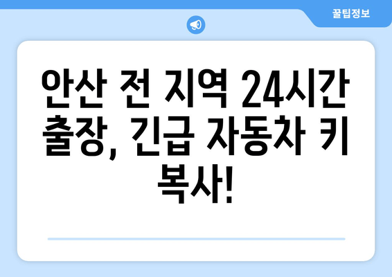 안산 자동차 키 분실? 출장 복사 서비스로 빠르고 편리하게 해결하세요! | 안산 자동차키, 24시간 출장, 긴급 복사, 잠금 해제