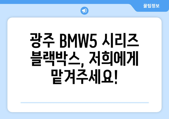 광주 BMW5 시리즈 블랙박스 고장? 출장 시공 전문 업체 | 블랙박스 수리, 교체, AS