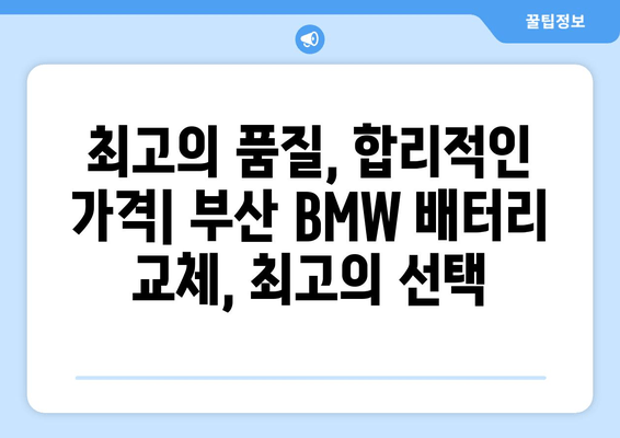 BMW 배터리 부산 출장 교체| 빠르고 안전하게! | 부산 BMW 배터리 교체, 출장 서비스, 전문 업체