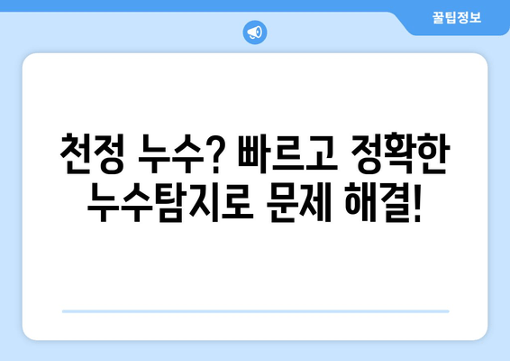 군포 천정 급수배관 누수, 빠르고 확실한 차단! 출장 지원 | 누수탐지, 수리, 배관공사, 24시간 긴급 출동