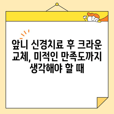 앞니 신경치료 후 크라운 교체, 안양 치과 심미보철이 필요한 이유 | 심미보철, 앞니, 크라운, 안양 치과