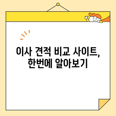 이사비용 견적 비교 가이드| 나에게 딱 맞는 포장 이사짐센터 찾기 | 이사 견적, 비교 사이트, 이사짐센터 추천, 합리적인 이사