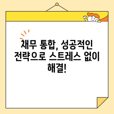 근로자 채무 통합 스트레스, 이제 벗어나세요! |  해결 방안 & 성공 전략