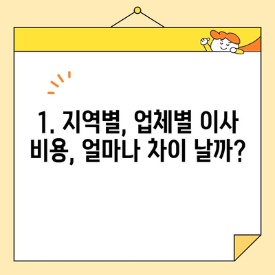 분리형 원룸 포장 이사 비용 비교| 지역별, 업체별 가격 확인 및 절약 팁 | 이사 비용, 이사 업체, 견적 비교, 포장 이사, 원룸 이사