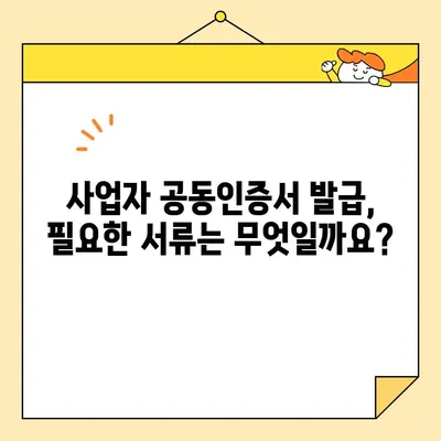 사업자 공동인증서 범용인증서 발급 완벽 가이드 | 단계별 설명, 필요 서류, 주의 사항