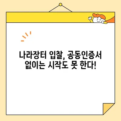 나라장터 입찰용 사업자 범용 공동 인증서, 지금 바로 발급받는 방법 | 조달청, 공동인증서, 즉시 발급