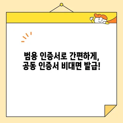 개인사업자 공동 인증서 비대면 발급, 범용 인증서로 간편하게! | 온라인 발급, 사용 방법, 혜택, 비교