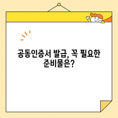 공동인증서 발급, 꼭 알아야 할 준비 서류와 주의 사항 | 발급 절차, 필요 서류, 주의 사항, 온라인 발급