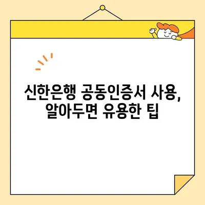 신한은행 공동인증서 발급, 갱신, 내보내기 완벽 가이드 | 단계별 설명, 쉬운 방법, 주의 사항