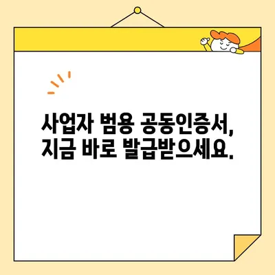 조달청 나라장터 입찰 참여, 사업자 범용 공동인증서 즉시 발급 가이드 | 나라장터, 입찰, 공동인증서, 발급