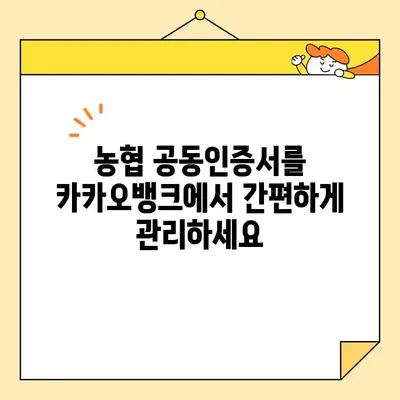 카카오뱅크 & 농협 공동인증서 발급 완벽 가이드 | 공동인증서 발급, 카카오뱅크, 농협, 인터넷뱅킹, 전자서명