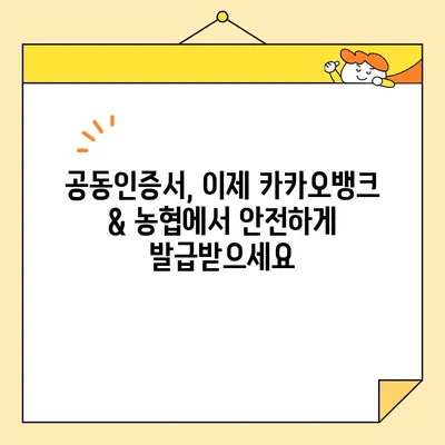 카카오뱅크 & 농협 공동인증서 발급 완벽 가이드 | 공동인증서 발급, 카카오뱅크, 농협, 인터넷뱅킹, 전자서명