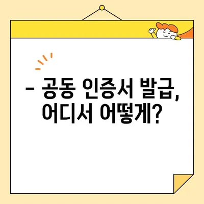 공동 인증서 발급 시 꼭 알아야 할 7가지 유의 사항 | 공동 인증, 발급 절차, 필수 서류, 주의 사항