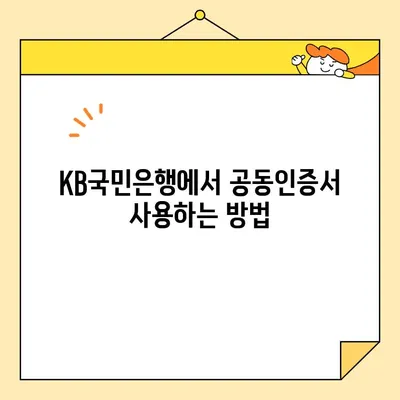 KB국민은행 공동인증서 발급, 재발급, 만료일 확인 완벽 가이드 | 공동인증서, 발급 방법, 재발급 절차, 만료일 확인
