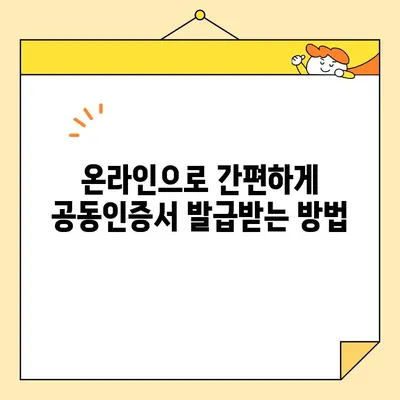 개인사업자 공동인증서 비대면 발급 완벽 가이드| 범용인증서 포함 | 사업자등록증, 온라인 발급, 인증서 신청, 쉽고 빠르게